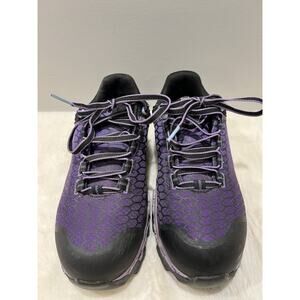 Women's Timberland PRO Powertrain Sport Alloy Toe Work Purple Sneaker Size 6W